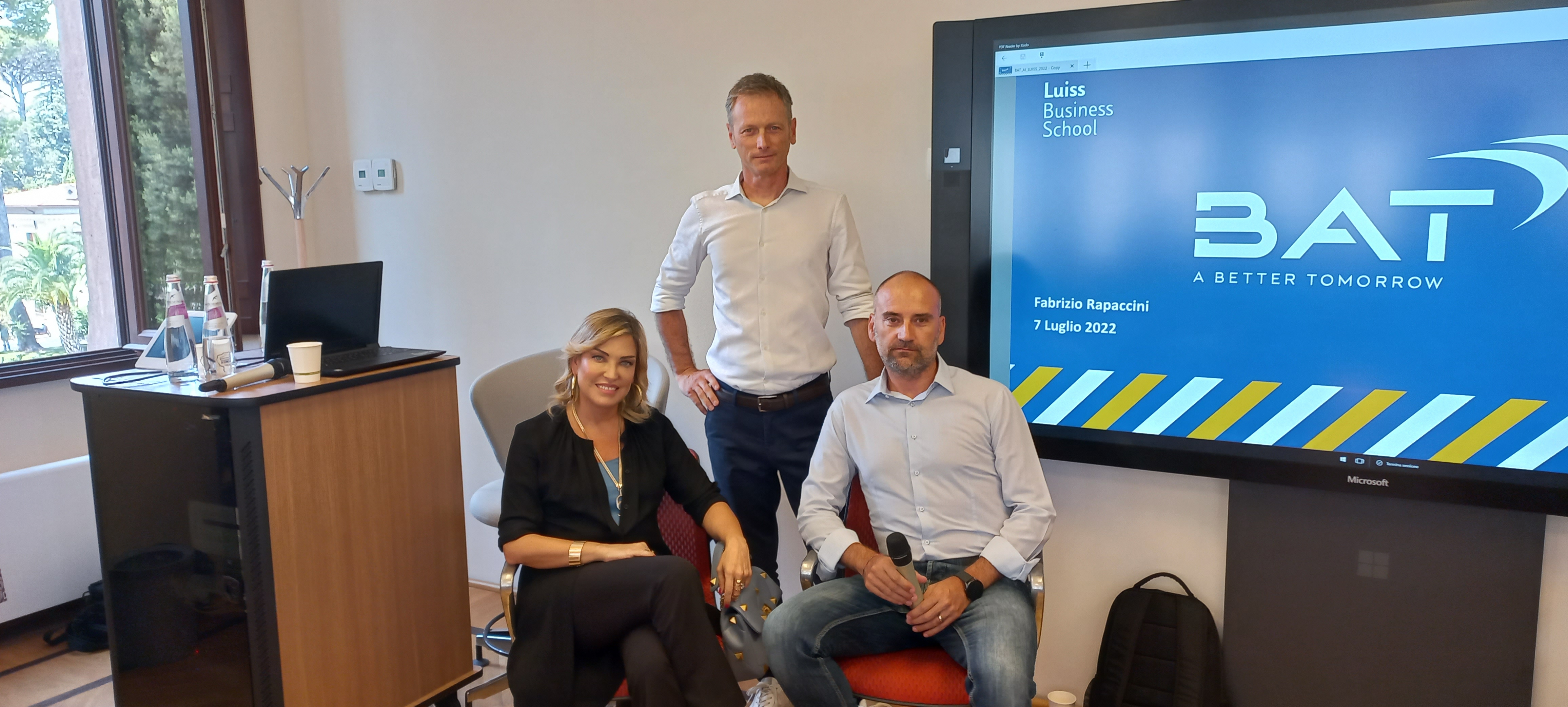 Riccardo Ricci parla di intelligenza artificiale con Valeria Sandei Almawave e Fabrizio Rapaccini BAT